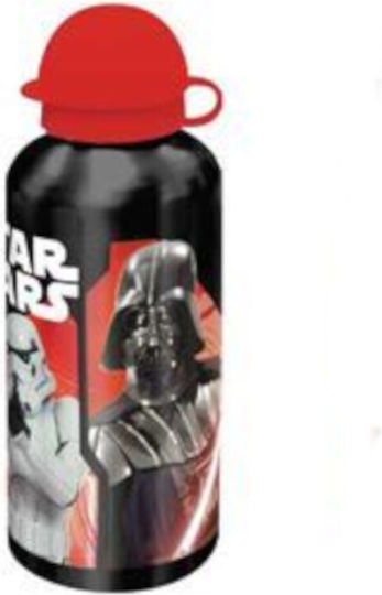 Must Team 401280 Kids Water Bottle Star Wars Aluminium with Straw Blue 500ml