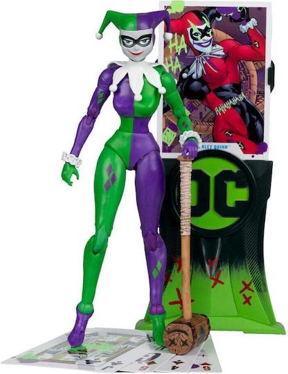 Dc Multiverse Action Figure Harley Quinn Dc Classic Jokerized Gold Label 18 Cm