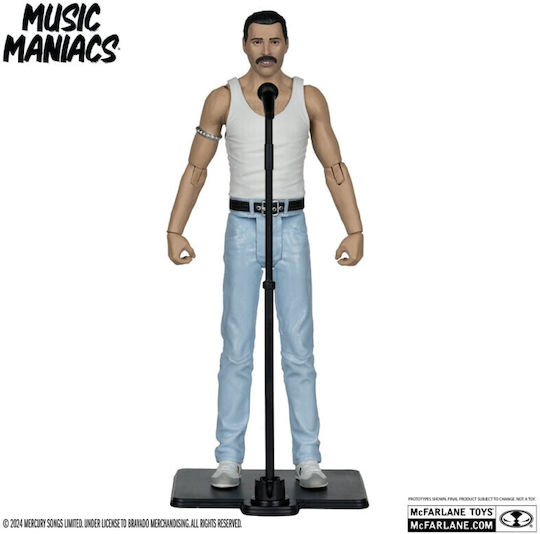 Mcfarlane Toys Music Maniacs Freddy Mercury Action Figure 15cm