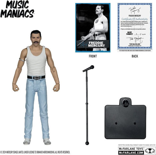 Mcfarlane Toys Music Maniacs Freddy Mercury Action Figure 15cm
