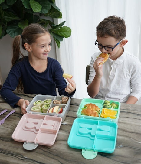 Melii Plastic Kids' Food Container 0.118lt Light Blue