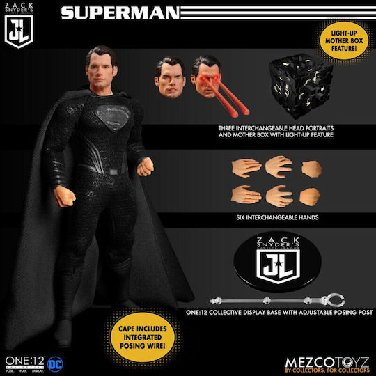 Mezco Toys DC Comics Batman Figure Height 17cm in Scale 1:12 15 Pieces