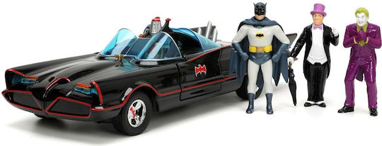 Jada Toys DC Comics Batman Batman Robin The Penguin The Joker & Batmobile Vehicle Figure Height 19cm Scale 1:24