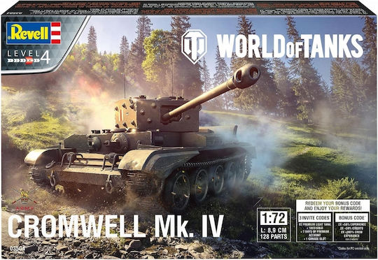Revell World Of Tanks Modellbausatz 1/72 Cromwell Mk. Iv Sammelbare Figur 8cm