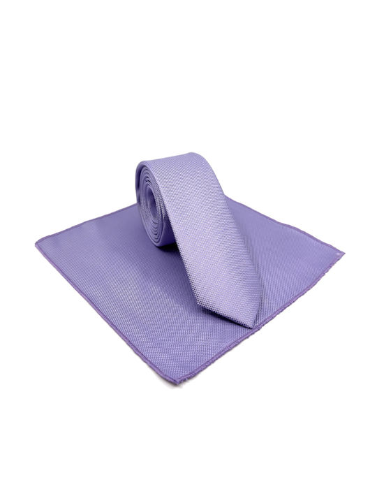 Legend Accessories Synthetic Men's Tie Set Monochrome Purple