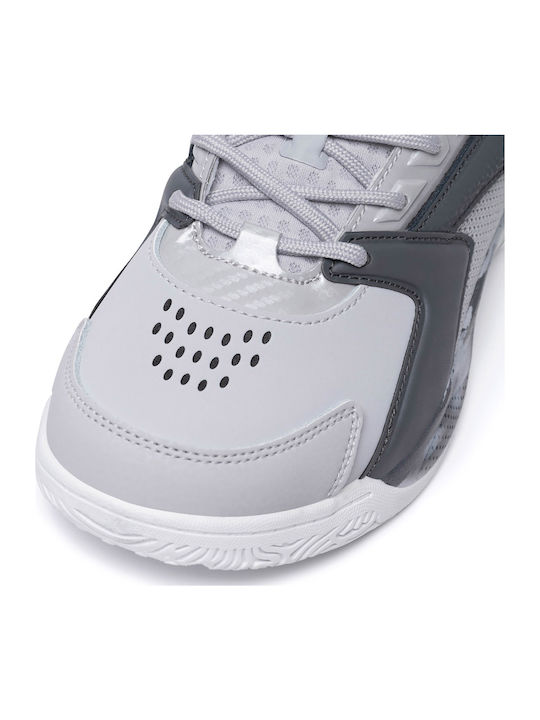 Kids Sports Shoes Basketball with Laces Gray