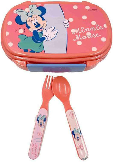 Gim Minnie Mouse Πλαστικό Παιδικό Δοχείο Φαγητού Minnie Minnie Mouse