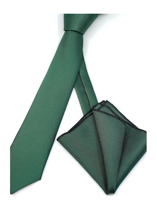 Legend Accessories Synthetic Men's Tie Set Monochrome Dark Green