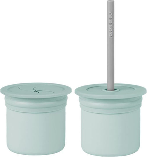 Minikoioi Plastik Kinder Lebensmittelbehälter Grün