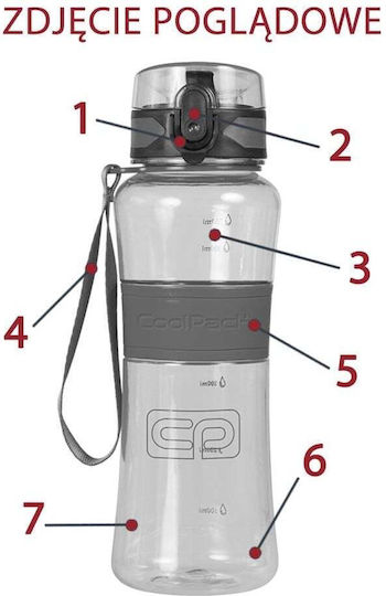 Coolpack Tritanum Пластмасова Детска Бутилка За Вода Лилава 550ml