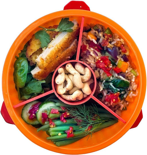 Yumbox Recipient pentru copii din plastic 1.06lt Portocaliu