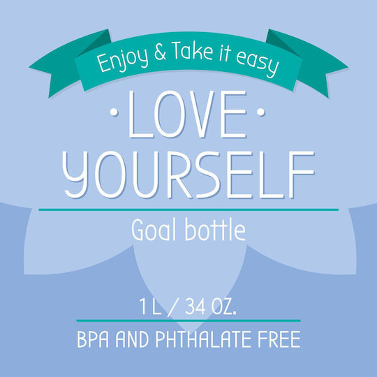 Legami Milano Love Yourself Παιδικό Παγούρι Ποδόσφαιρο Πλαστικό 1000ml