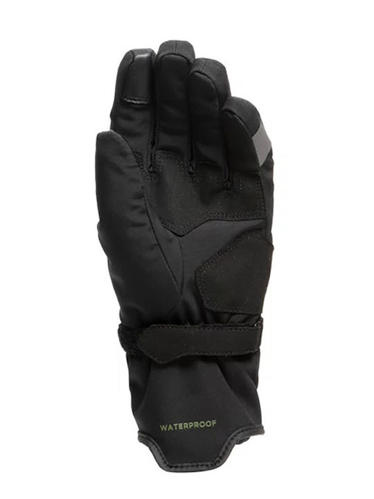 Dainese Plaza 3 Lady D-DRY Winter Women's Motorcycle Gloves Waterproof Black/Green