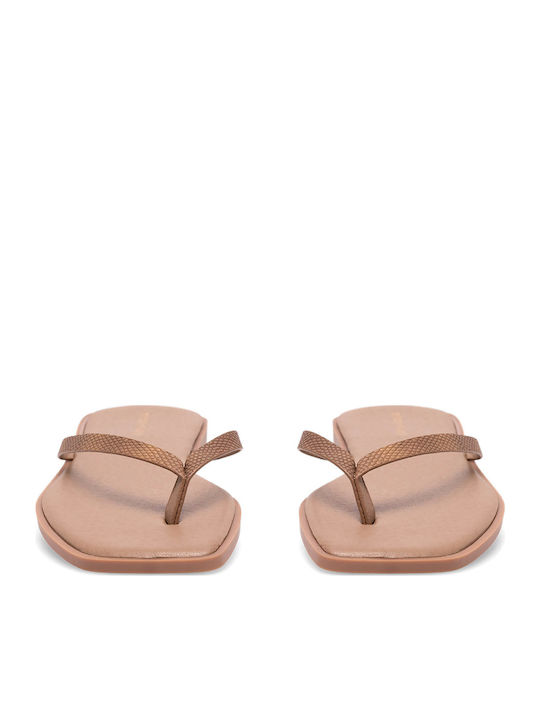 Women's Flat Sandals in Brown Color