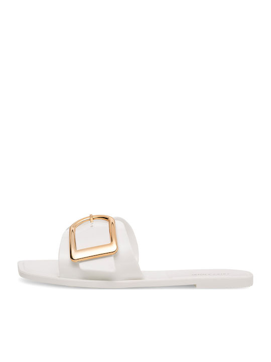 Flache Sandalen für Damen in Weiß Farbe