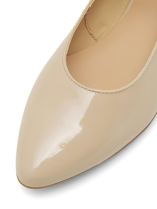 Damen Ballerinas in Beige Farbe