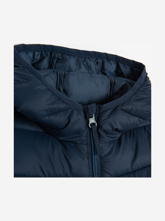 Kids' Quilted Jacket with Hood Blue