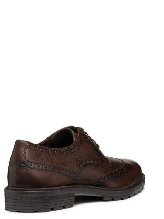 Walk Pleasure Men's Leather Oxfords Brown