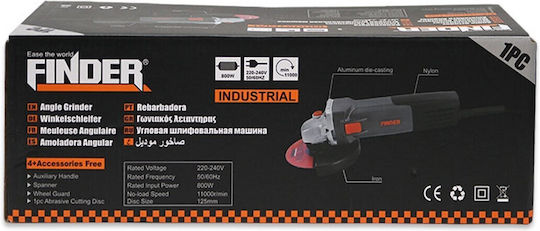 Finder Polizor unghiular 115mm Electrică 800W