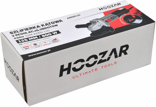 Hoozar Τροχός 125mm Ρεύματος 800W με Ρύθμιση Στροφών