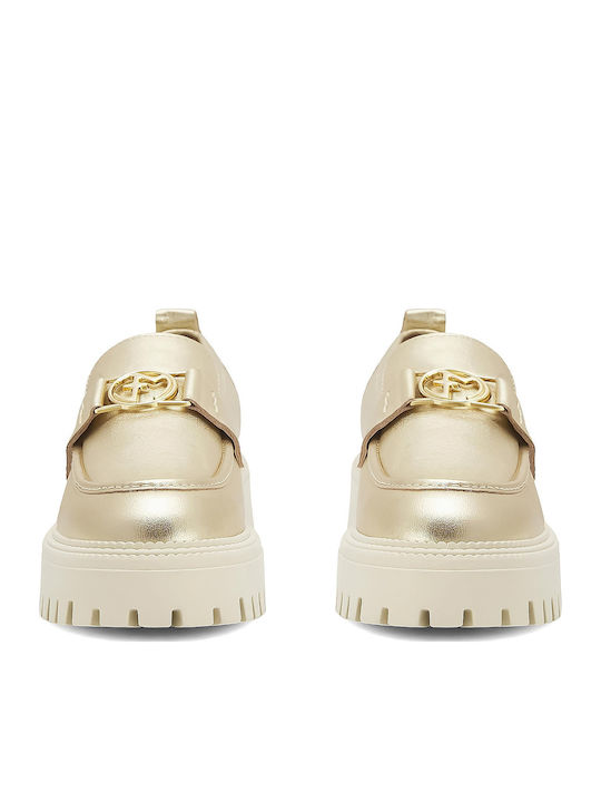 Damen Loafers in Gold Farbe