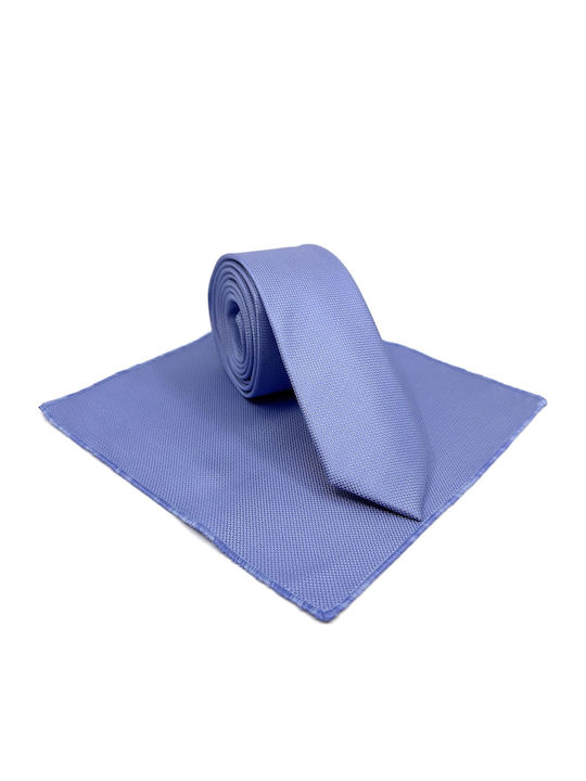 Legend Accessories Synthetic Men's Tie Set Monochrome Light Blue