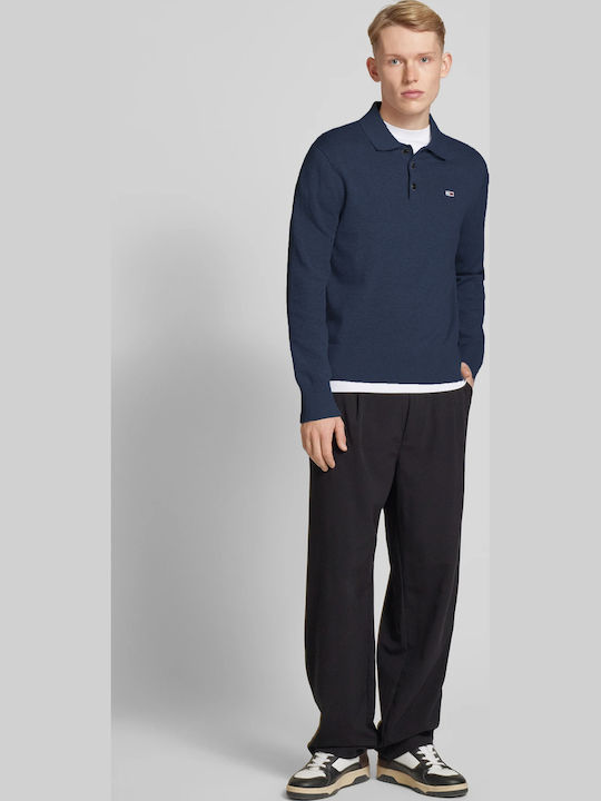 Polo Long Sleeve Blue Blouse