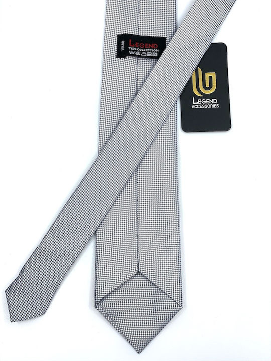 Legend Accessories Men's Tie Set Synthetic Monochrome in Gray Color