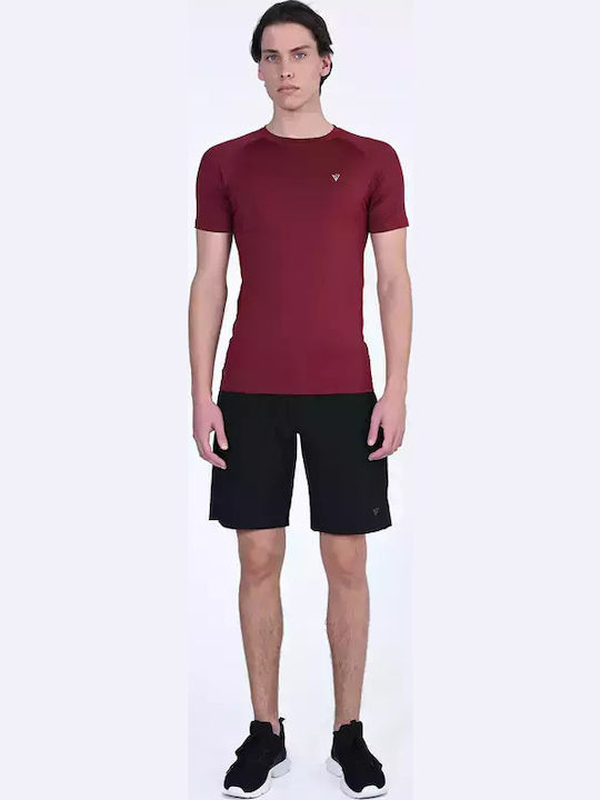 Sportliches Kurzarmbluse Bordo