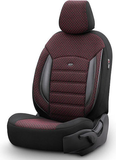 Otom 11бр Памук Sport Plus Design Червен / Черен