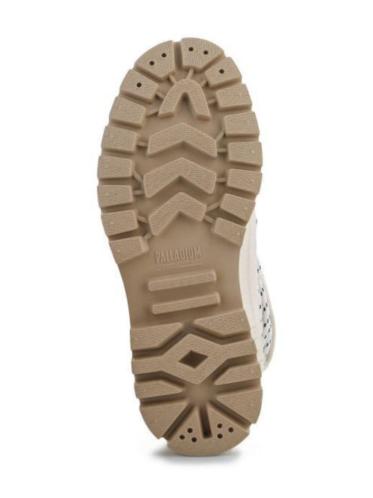 Pallashock Leder Stiefeletten Damen Beige