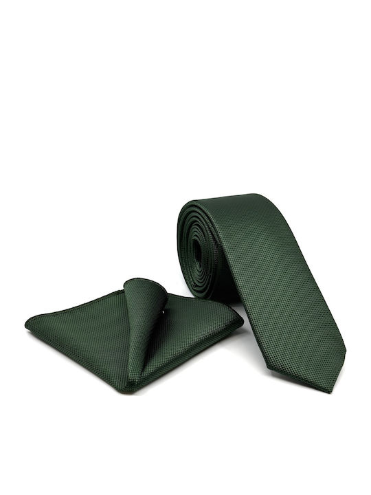 Legend Accessories Synthetic Men's Tie Set Monochrome Dark Green