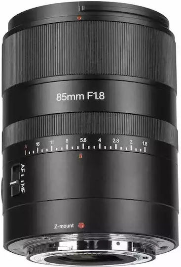 7artisans Full Frame Φωτογραφικός Φακός AF 85mm f1.8 για Nikon Z Mount Μαύρος