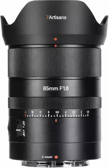 7artisans Full Frame Φωτογραφικός Φακός AF 85mm f1.8 για Nikon Z Mount Μαύρος