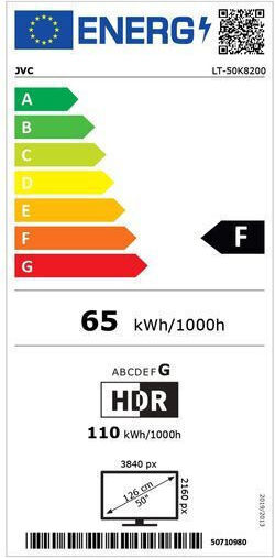 JVC Smart Τηλεόραση 50" 4K UHD LED LT50K8200 HDR (2024) LT50K8200