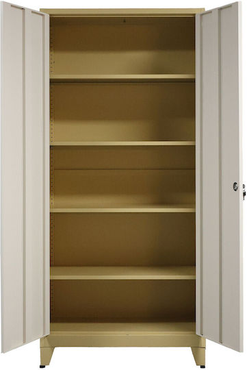 Δίφυλλη Ντουλάπα ES-01B Μεταλλική 90x40x195εκ. 0400071 Δίφυλλη Ντουλάπα ES-01B Μεταλλική 90x40x195εκ. 0400071