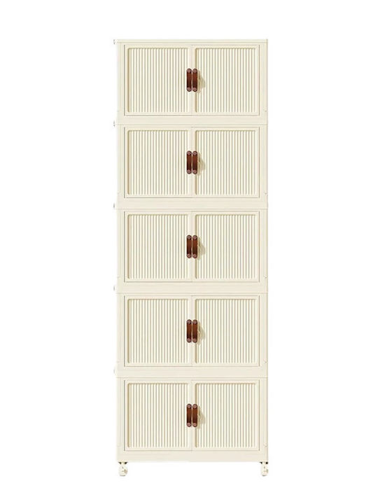 Kitchen Trolley Plastic 48x24x115cm