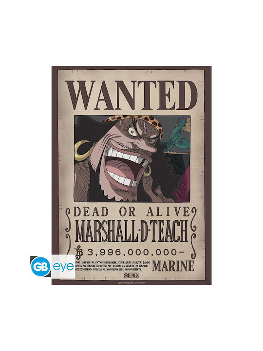 One Piece Set 2 Posters Wanted Shanks & Blackbeard