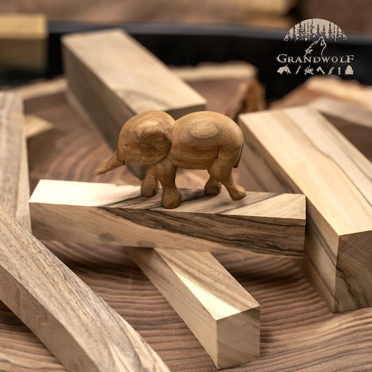 Bw10 Walnut Carving Blocks Set 10pcs