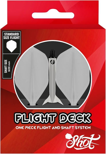 Shot Flight Deck One Piece Galbene In Between Nr.2 Pene pentru Darts