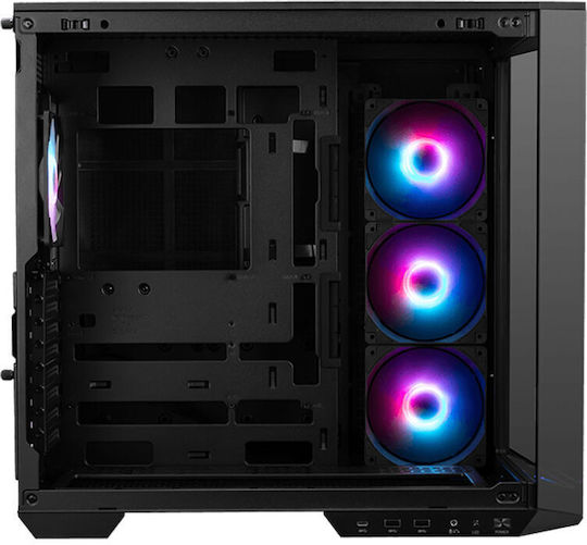 MSI MAG PANO 100R PZ Gaming Midi Tower Κουτί Υπολογιστή με RGB Φωτισμό Μαύρο
