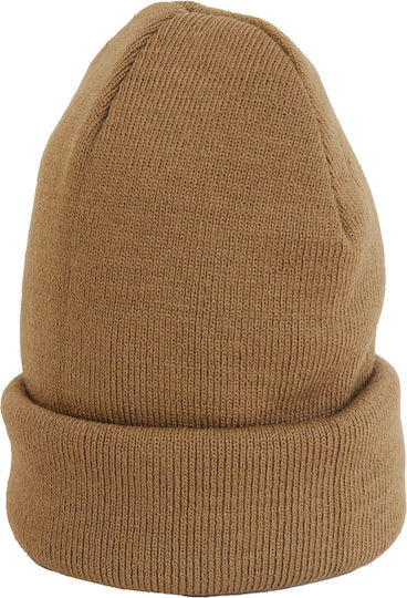 Beanie Unisex Beanie Gestrickt in Beige Farbe