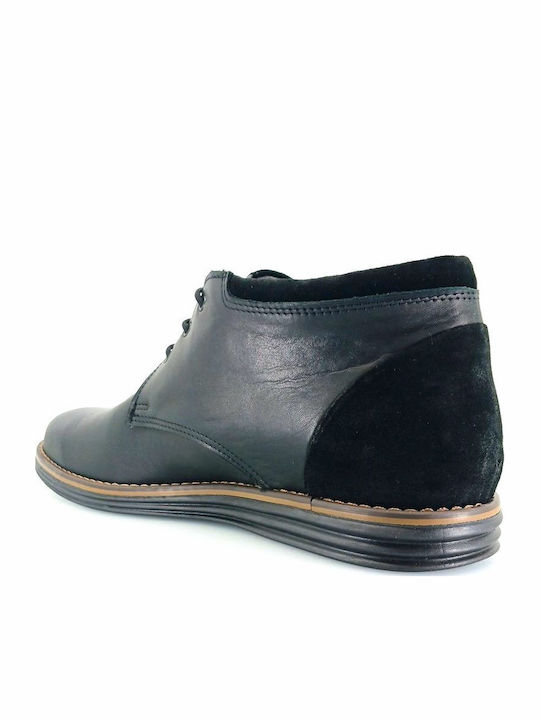 Leder Schwarz Herrenstiefel