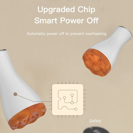 Massage Device for the Neck, the Head & the Body with Vibration and Heating Function Gray