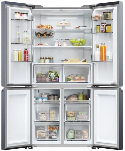 Haier Side-by-Side Kühlschrank 528Es Total NoFrost H190xB90.8xT64.8cm. Schwarz HCR5919ENMB