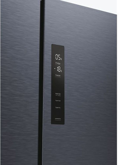 Haier Ψυγείο Ντουλάπα 525lt Total NoFrost Υ190xΠ90.8xΒ64.8εκ. Μαύρο HCR5919EHMB
