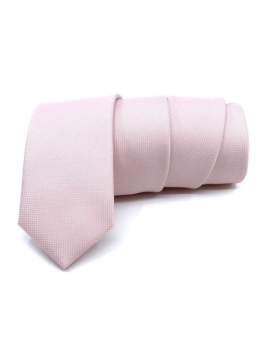Legend Accessories Σετ Ανδρικής Γραβάτας Μονόχρωμη σε Ροζ Χρώμα