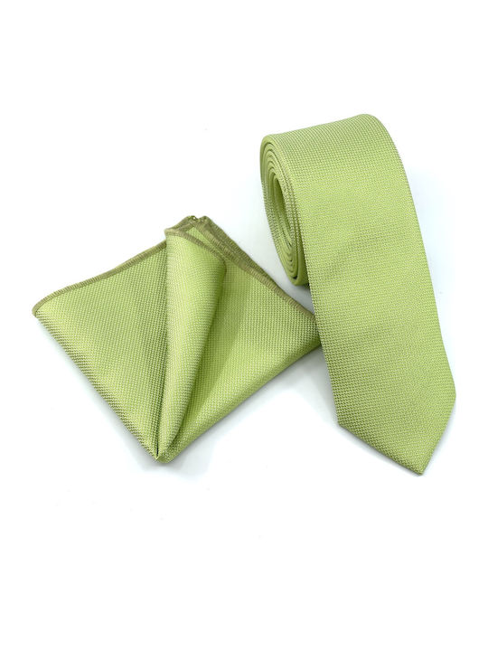 Legend Accessories Herren Krawatten Set Monochrom in Grün Farbe