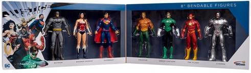 NJ Croce DC Comics Комплект 7 Фигури Лигата На Справедливостта Фигура 20см 7 Бройки