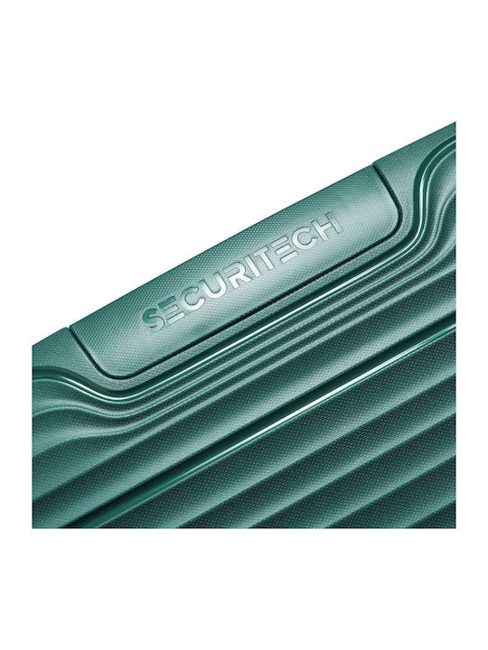 Securitech by Delsey Μεγάλη Βαλίτσα Ταξιδίου Σκληρή Dune Green με 4 Ρόδες Ύψους 76εκ.